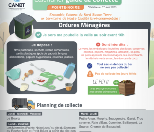 Calendrier guide de collecte : Pointe-Noire
