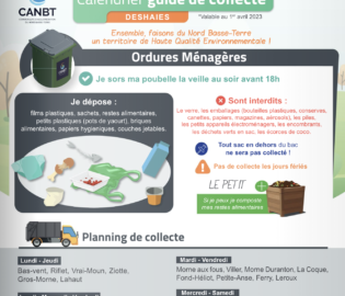 Calendrier guide de collecte : Deshaies